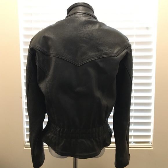Mas Woman’s Leather Motorcycle Jacket black M - Picture 2 of 10